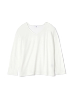 テンセルハイゲージポンチVネック/ホワイト(031)