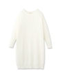 ドロップショルダーニットワンピース/ホワイト(001)