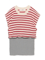 マリンボーダータンクトップ/RED