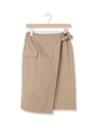 ミリタリースカート/ベージュ(052)