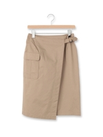 ミリタリースカート/ベージュ(052)