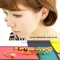 Love message イヤークリップ