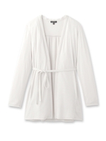 [L]ベルテッドロングカーディガン/ライトグレー(611)