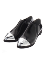 【AZUL by moussy】メタリックフラットシューズ/BLK