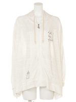 クリーンアップラグランドルマンパーカ/ベージュ