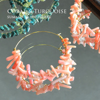 サマークチュールフープピアス