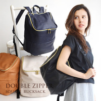 ボックスフェイクレザーリュックサック