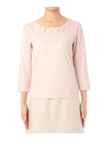 リボン付きカットソー/ピンク(072)