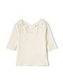 SPRING RIB BASIC RIBBON KNIT/ホワイト(030)