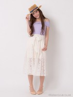 【Auntie Rosa】リボンレースガウチョ/WHT