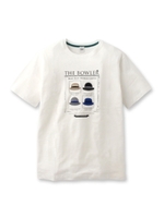 アップリケボーラーTシャツ/ホワイト(001)