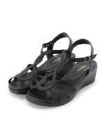 クロスストラップサンダル/ブラック(019)