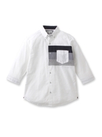 ジャージ切り替えシャツ/ホワイト(001)