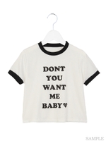 メッセージトリムＴ/ピンク