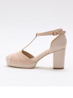 Tストラップシューズ/ブラック