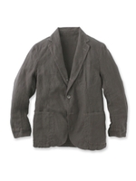 Violet Buffalo Wallowsリネンオックスジャケット/チャコールグレー(014)