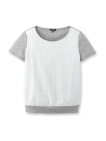 [L]スクエアレースプルオーバー/ライトグレー(911)