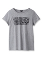 [S]ロゴスムースTシャツ/ライトグレー(911)