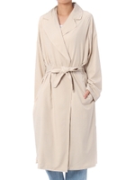 【AZUL ENCANTO】ダブルブレストラグランスリーブコート/L/BEG