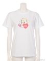 くまハートプリントTシャツ/白