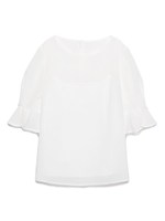 シースルーブラウス/WHT