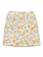 シェル柄台形スカート/YEL