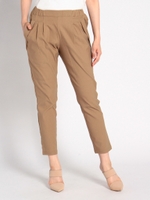 ストレッチテーパードパンツ/ベージュ