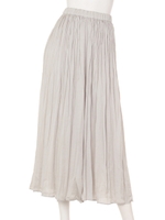 スパンサテンプリーツパンツ/GRAY