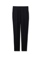 センタープレス入りテーパードパンツ/ブラック(019)