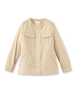 パール×ミリタリージャケット/ベージュ(052)