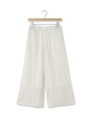 小紋柄ワイドパンツ/ライトベージュ(851)