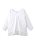 天竺ドルマンカットソー/ホワイト系(002)