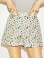 ALL DAY GARDEN　SHORT PANTS/WHITE