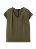 [L]ドルチェダブルクロスシャツ/カーキ(027)