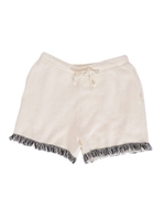 【Casual】カラーフリンジニットS-PT/オフホワイト