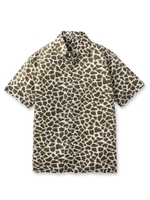 キリンプリント 半袖シャツ/ネイビー(193)