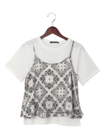 バンダナ柄キャミ+Tシャツ/AS/コン