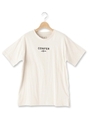 ラバー刺しゅうロゴTシャツ/ベージュ(052)