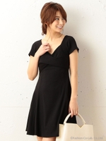 リンクルCutフレアーワンピース/オフホワイト