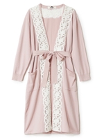 レースロングガウン/ライトブルー