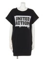 UNITED ACTIONパーカーワンピース/オフ