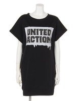 UNITED ACTIONパーカーワンピース/オフ