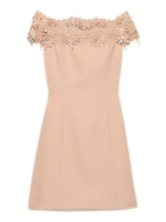 [L.B CANDY STOCK]オフショルレースビジューワンピース/PNK