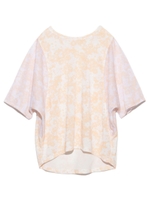 【emmi studio】フラワープリントTシャツ/ORG