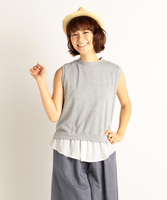 ノースリトップス×タンクトップ2点セット