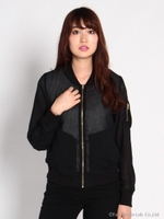 E/ガーゼMA-1ブルゾン/カーキ