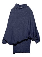 【emmi atelier】ボートネックドルマンニットワンピース/PBEG