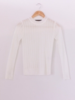 ハイゲージニットトップス/White