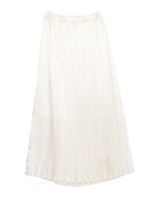 プリーツロングスカート/オフホワイト