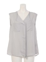 VネックレーヤードPO ノースリ/ブルー